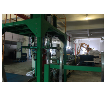 Single line palletizing production line Single line palletizing production line
